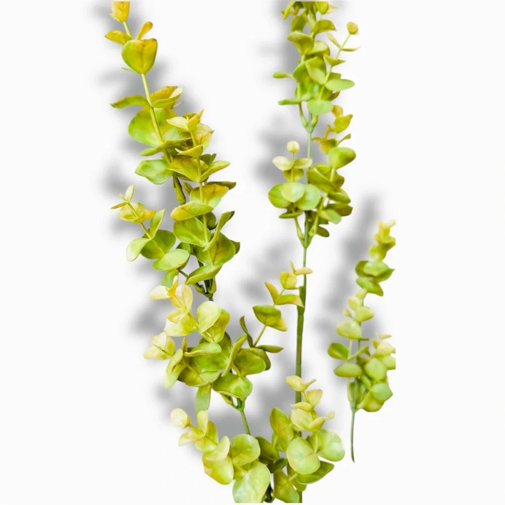 LIFELIKE Eucalyptus Floral Picks Pale Light Green Set of 3 Stems